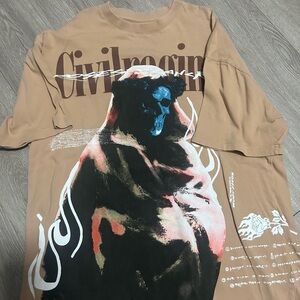 Civilian Brown Graphic Short Sleeve Tee